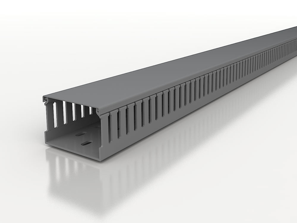 Chemins de câbles pour tableaux de distribution sans halogène 5 mm Noryl